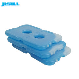 حزم الفريزر للمبردات / عبوات الثلج البلاستيكية الشفافة مع سائل أزرق 200 مل